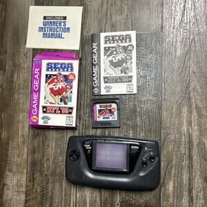 Sega Game Gear Model 2110 Console Powers On Blank White Screen W/ NFL 95 CIB